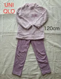UNIQLO アナ雪フリースパジャマ 120cm 薄紫