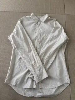 無印良品ストライプ 長袖シャツ Lサイズ　ほぼ新品