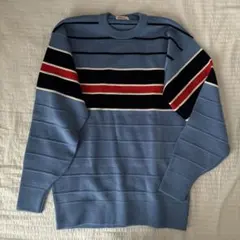 Harbin ストライプ長袖セーター M