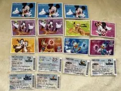 ディズニー 使用済み紙チケット　17枚セット