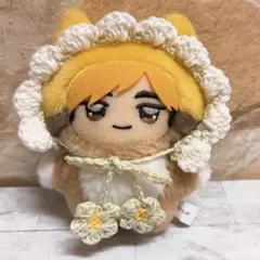 ちみけもマスコット ぬい服 ぬい帽子 ボンネット 緑