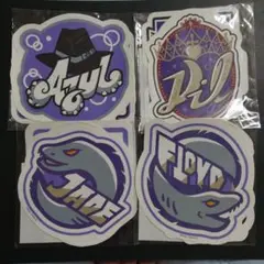 ツイステ ステッカーセット アズール ジェイド フロイド ヴィル