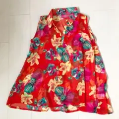 ANAP 花柄 シースルー ノースリーブ トップス