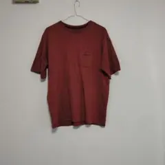 patagonia ダークオレンジ 胸ポケットTシャツ M