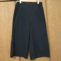 ♥️【PORTLAND】ネイビー ガウチョパンツ ゴムウエスト