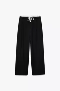 ZARA WIDE-LEGパンツ ダブルウエストバンド