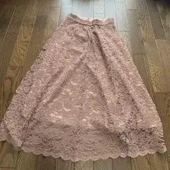 JILLSTUART レースフレアスカート ピンクベージュ Mのサムネイル