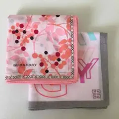 《美品》Burberry ジバンシー ハンカチ　2枚セット
