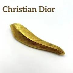 Christian Dior ブローチ 羽 流線形 ゴールドカラー 美品