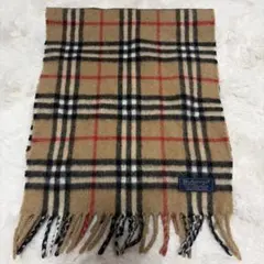 ♦︎Burberry 英国製　マフラー　ノバチェック　カシミア　100%