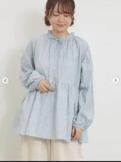 あや様専用　新品タグ付　サマンサモスモスブラウス　花柄フリルカラーブラウス