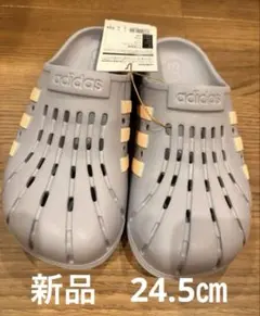 アディダス　adidasクロッグサンダル　24.5㎝　グレー×ピンク　レア　新品のサムネイル