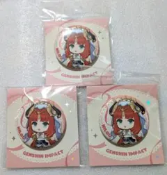 原神　缶バッジ　ニィロウ　3点