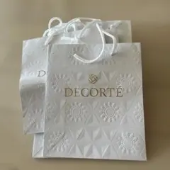 DECORTE エンボス加工ショップ袋 12枚セット