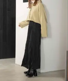 hinari ヴィンテージサテンワッシャースカートのサムネイル