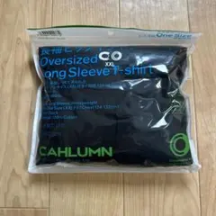 CAHLUMN XXL オーバーサイズ長袖Tシャツ ブラック　ファミリーマート