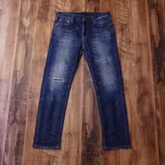 ユニクロ スリムフィットダメージジーンズ メンズ 30インチ デニム QH2