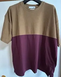 RELAX FIT バイカラーカジュアルTシャツ