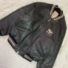 極美品 AVIREX ゴーラーズ レザージャケット 75周年記念 黒 2XL相当