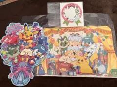 ポケモンセンター バースデーパーティーカード 2種類セット ギフトステッカー