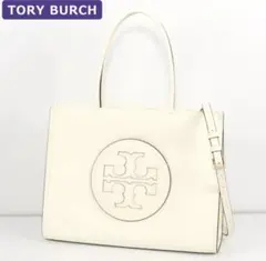 【鑑定済】正規品TORY BURCH ホワイト トートバッグ