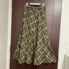 8枚はぎ　ロングフレアスカート