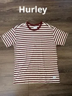 Hurley 白/赤 ストライプ Tシャツ Mサイズのサムネイル
