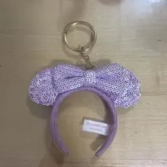 ディズニー カチューシャキーホルダー 紫のサムネイル