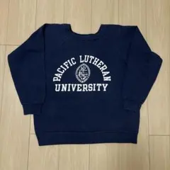 70sバータグ後期 ビンテージChampion ラグランスウェット　ネイビー