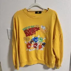 古着 M&M's イエロースウェット トレーナー