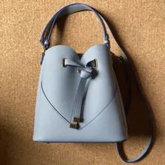 VIS ビス ハートカットバッグ サックスブルー　美品