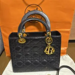 Dior レディディオール ハンドバッグ ブラック