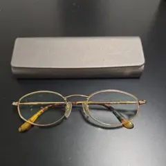 GUCCI ゴールドフレーム メガネ ケース付き GUCCI グッチ レディース めがね 眼鏡 ゴールド メガネフレーム 度入り