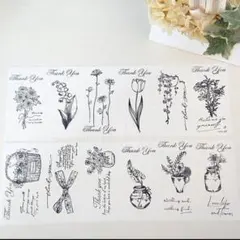 60枚　大きい　ホワイト　サンキューシール　Aタイプ