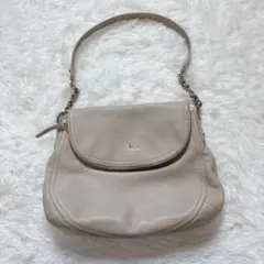 【美品】Kate Spade ケイトスペード レザーバッグ 上品ベージュのサムネイル