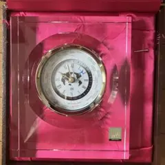 【動きません】HOYA CRYSTAL 置時計 ワールドタイム クリスタル
