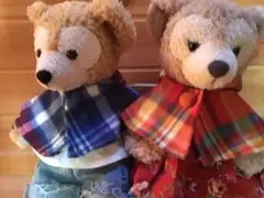 ダッフィー  、シェリーメイ　Sサイズ　コスチューム　フード付きペアマント