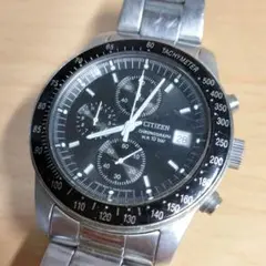 シチズン 腕時計 0510-K16008 ラウンド クロノグラフ 黒文字盤