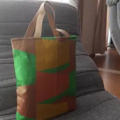 カラフル幾何学模様トートバッグ