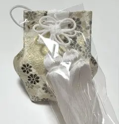 新品未使用品　お宮参り小物　お守り袋(金蘭) 男の子　単品　NO.13