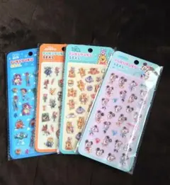ディズニー　 ぷくぷくシール 4枚セット
