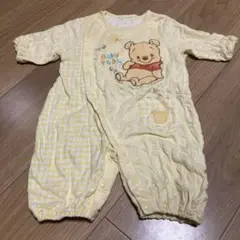 くまのプーさんロンパース イエロー　50〜60cm