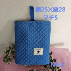 ハンドメイド　大きめ　シューズ袋　上履き入れ　No.2