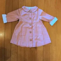 アプレレクール 丸襟ワンピース 90 ピンク 美品 春コート