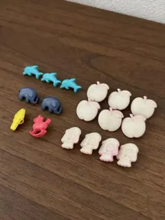 ボタン17個セット 詰め合わせ アソート 子供 手芸 パーツ カラフル リメイク