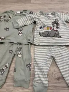 H&M 美品　4点　セット　50 60 ロンパース　パジャマ　パンツ　トップス