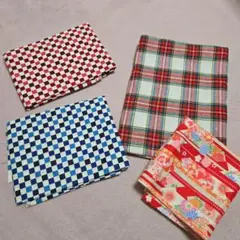 生地セット（チェック・花柄）