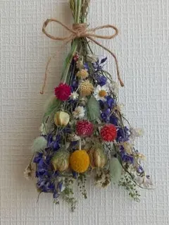 ハンドメイド　ドライフラワー スワッグ 　　約２６cmのサムネイル