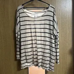 ZARA BASIC ボーダー 長袖Tシャツ Sのサムネイル