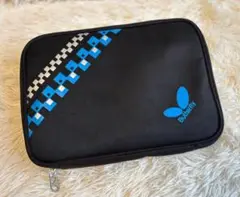 【極美品】Butterfly バタフライ　卓球ラケットケース　黒×ブルー